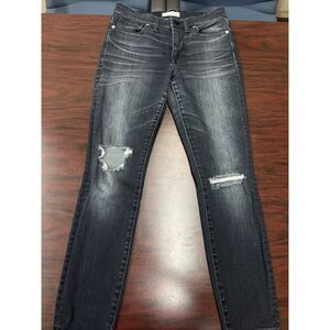 Madewell High Riser Skinny Black Jeans Size 27